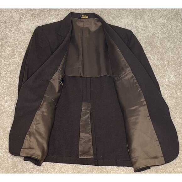 Vintage Haggar‎ Sport Coat Blazer Mens 42R Brown Tweed Vintage - Picture 7 of 12